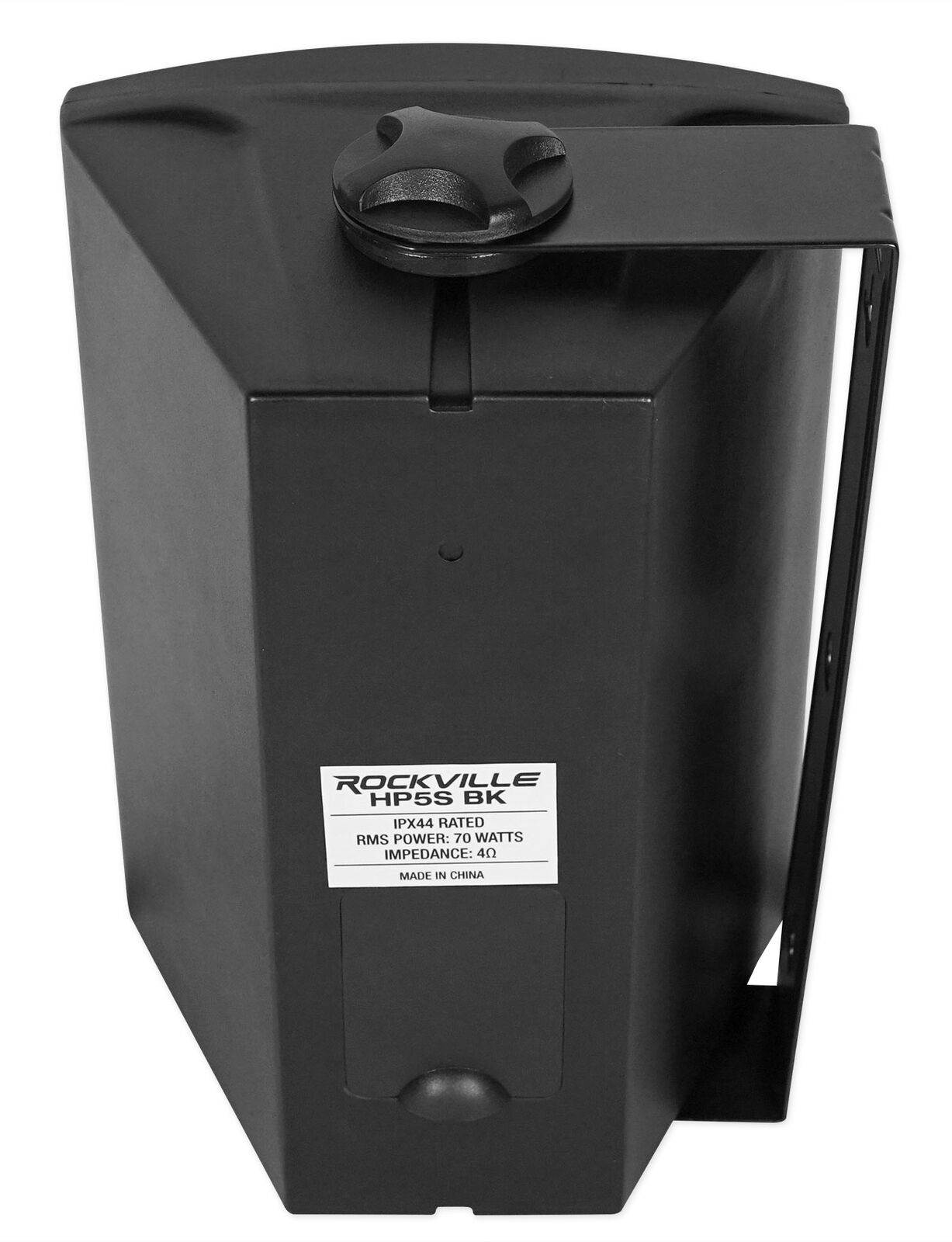 10 Rockville HP5S Black 5.25" Outdoor/Indoor Home Theater Patio Swivel Speakers