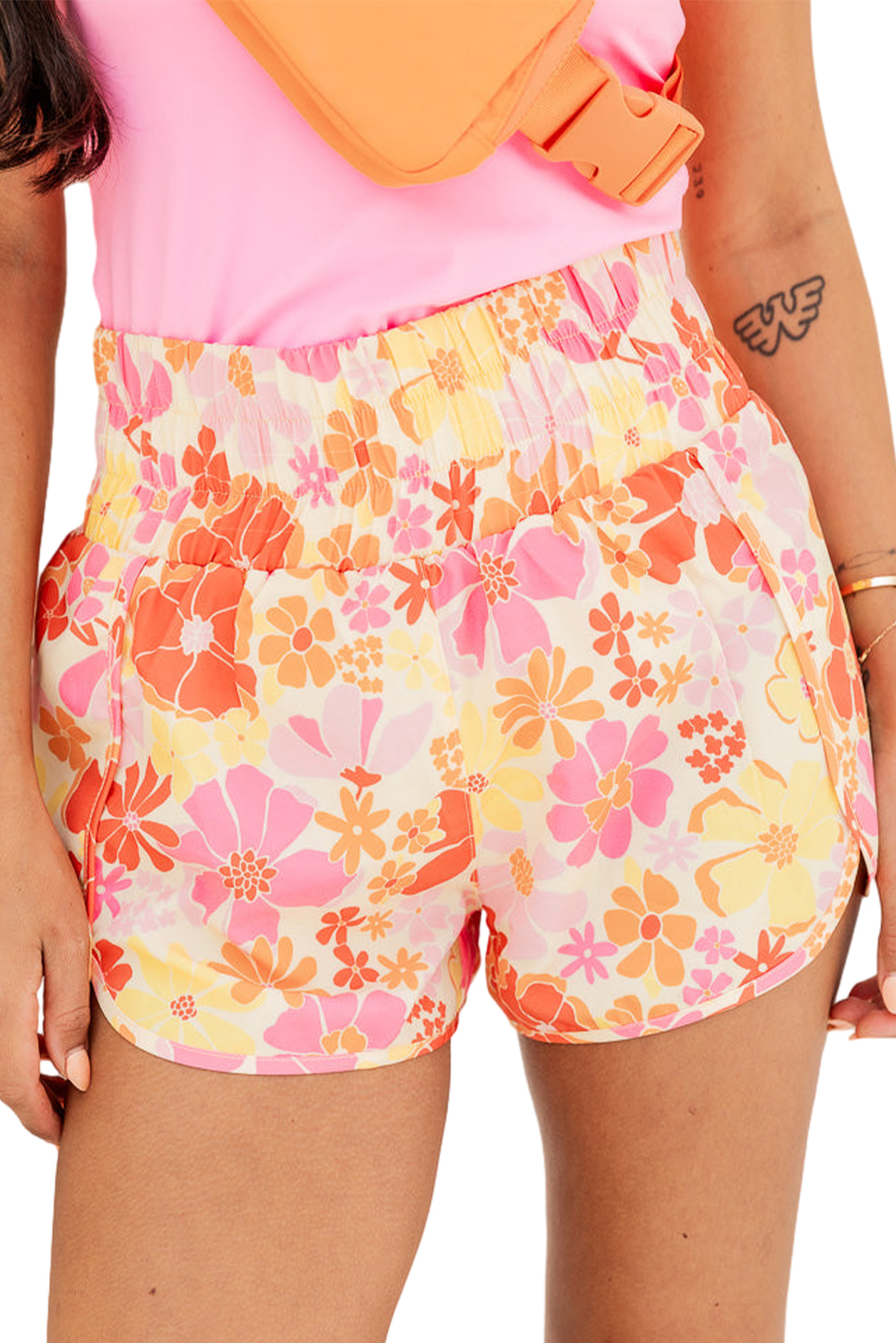 KENDALL + KYLIE Pink Floral Print Shorts