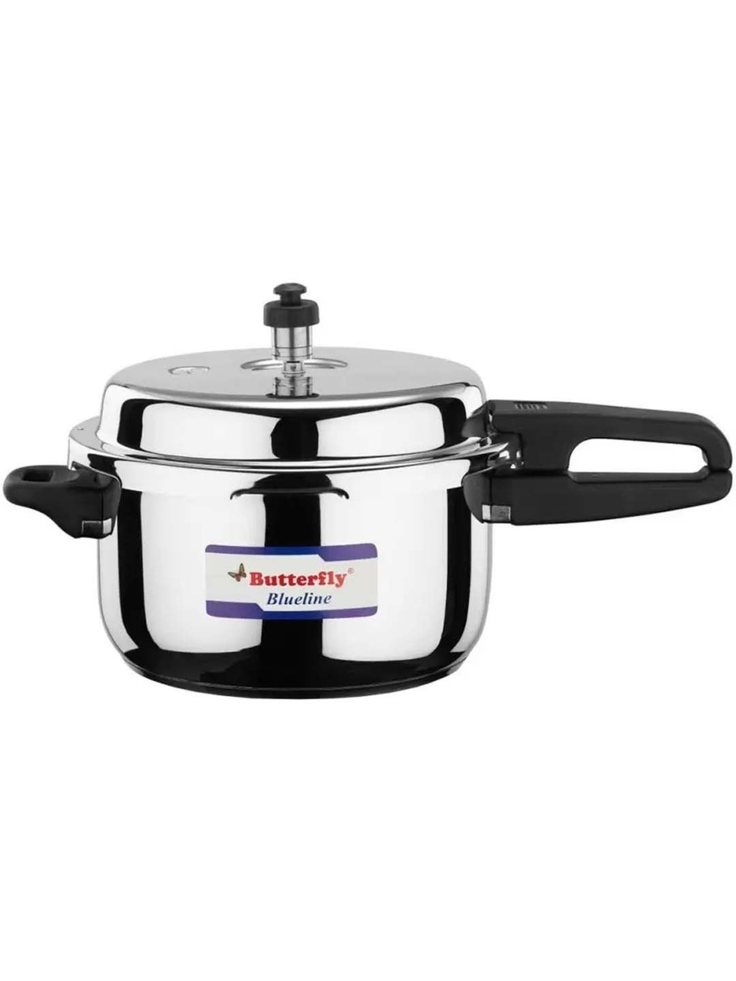 Butterfly Black Stainless Steel Induction Blueline Pressure Cooker (5 L)