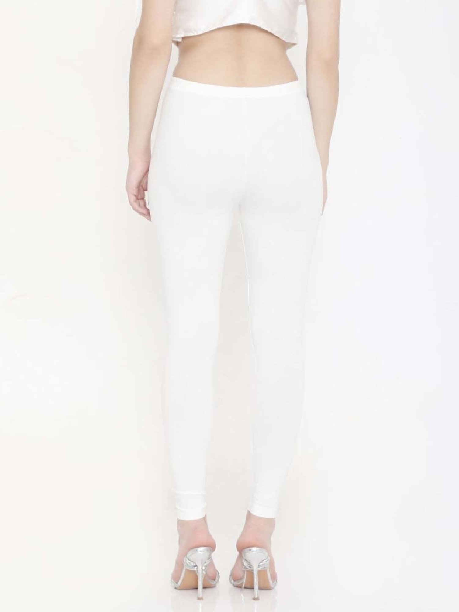 FEELINGS White Plain Leggings