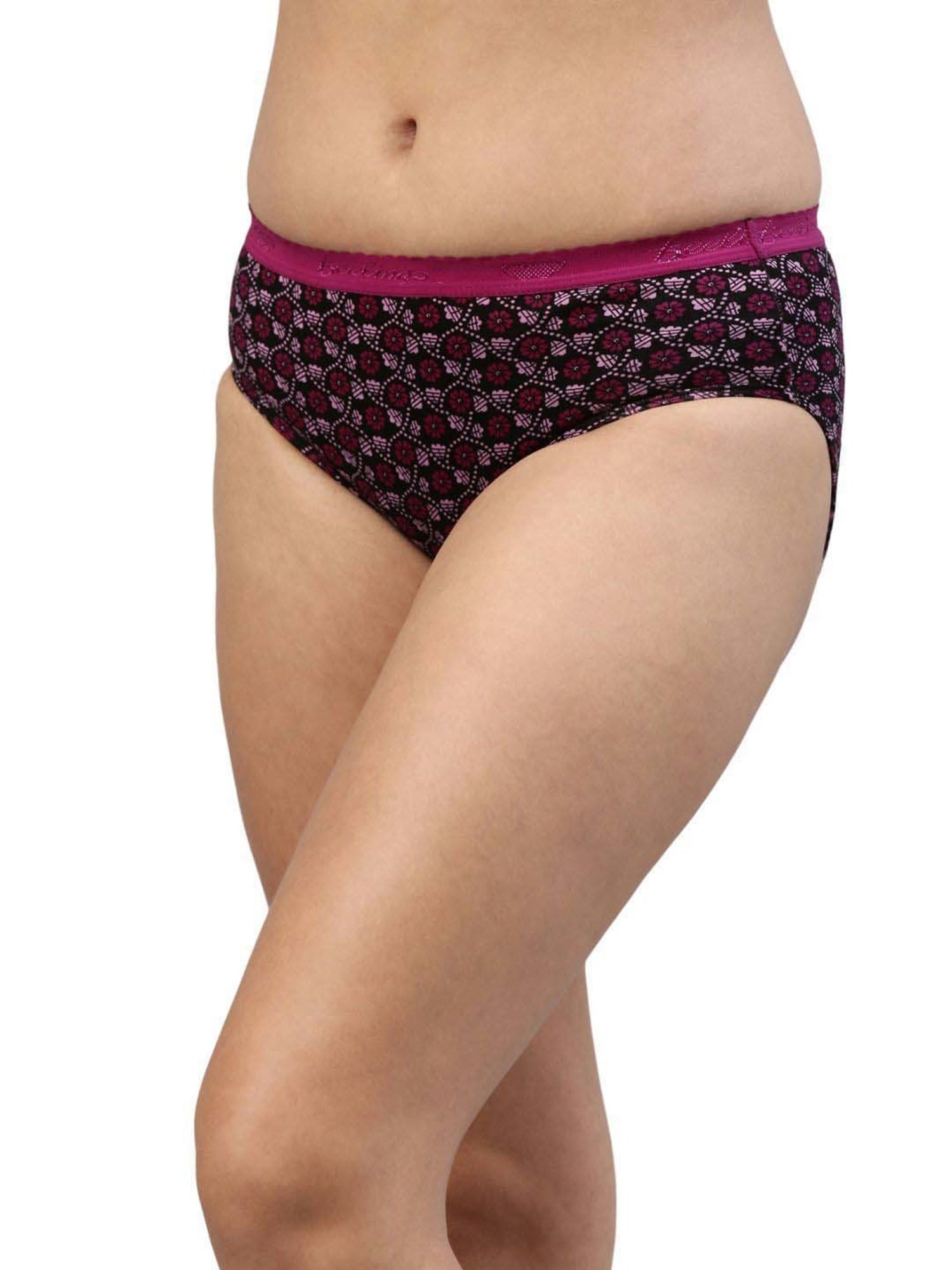 FEELINGS Assorted Color Cotton Printed Hipster Panties - Pack of 3