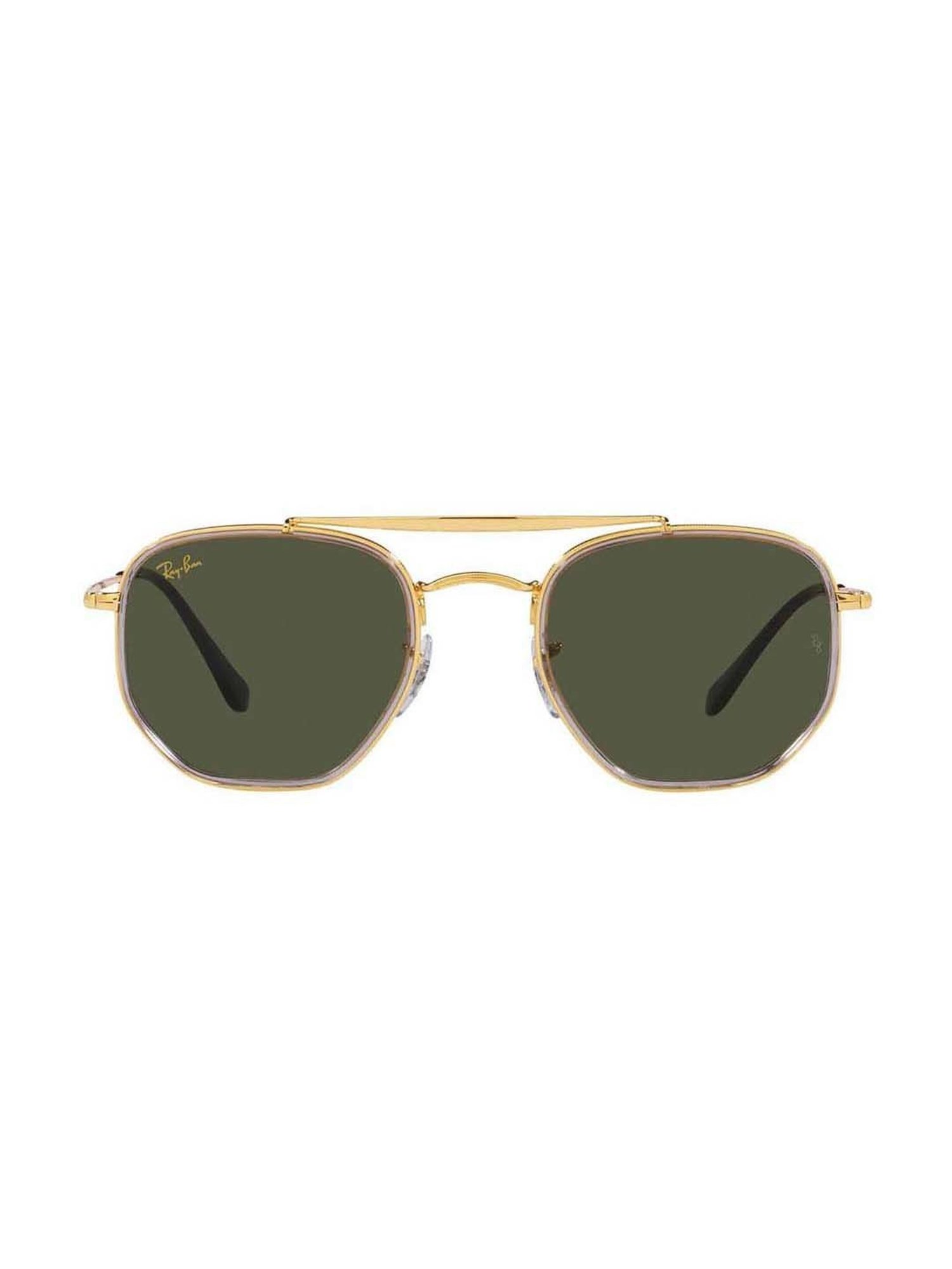 RAY-BAN Unisex UV Protected Green Lens Irregular Sunglasses - 0RB3648M92393152