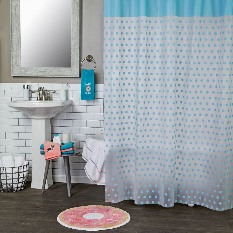 2pc Donut Worry Hand Towel Aqua - SKL Home