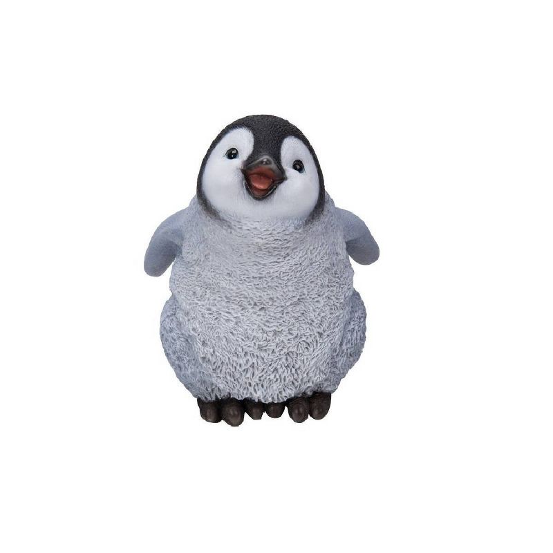 6" Polyresin Laughing Baby Penguin Statue Black/White - Hi-Line Gift