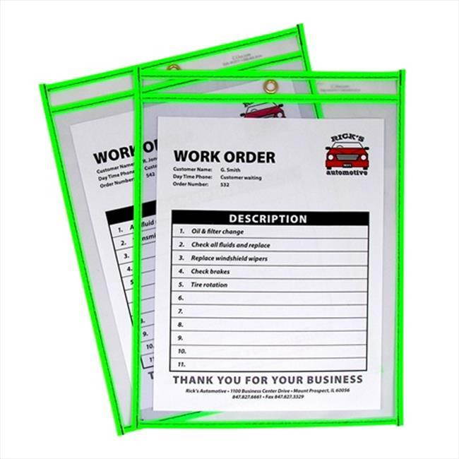 C-line Neon Colored Stitched Shop Ticket Holder 15 EA/BX