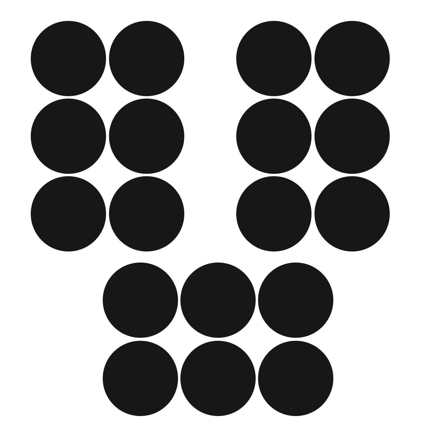 LiteMark 2 Inch Orange Dot Decals - Pack of 80