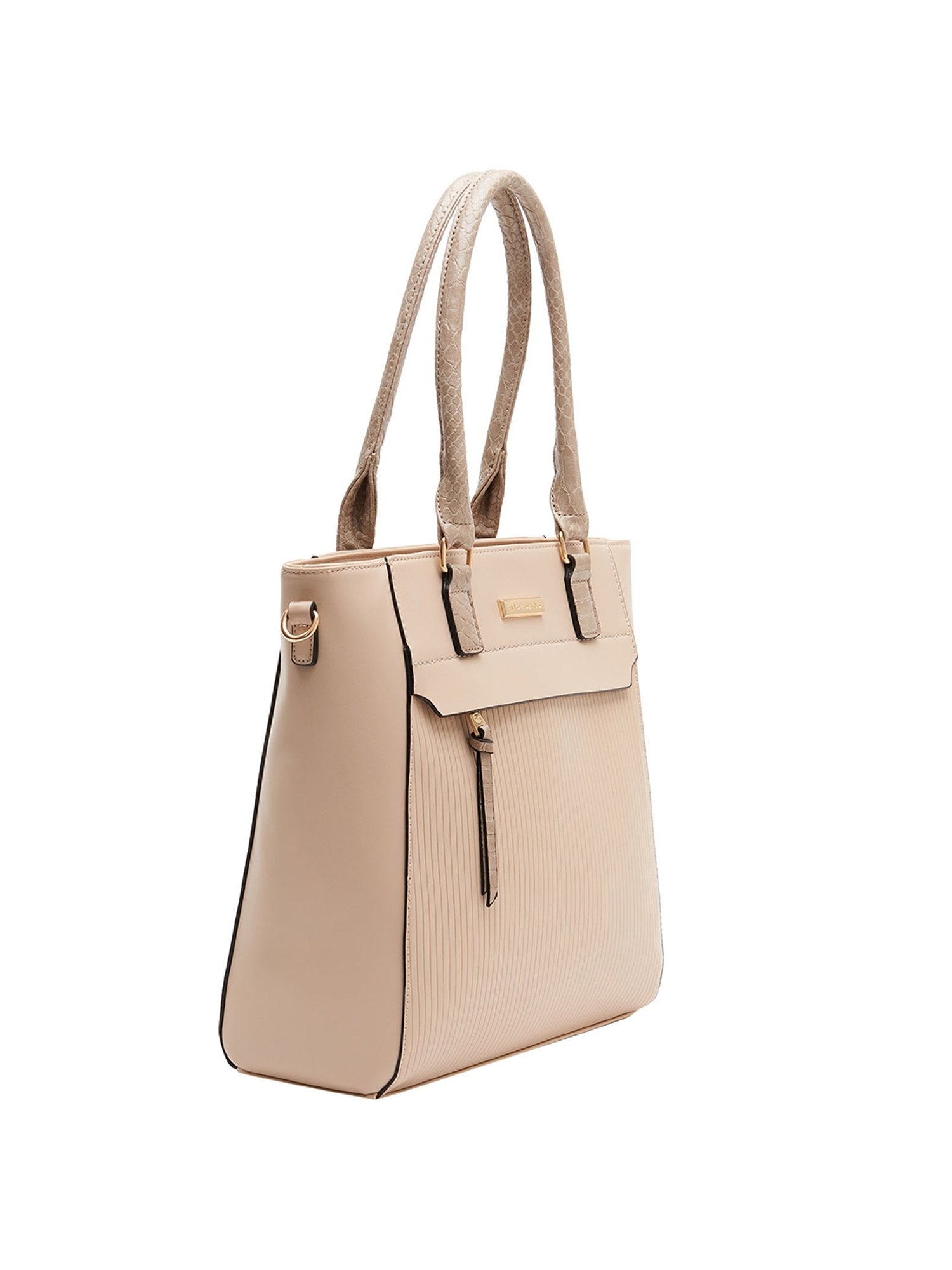 Giordano Blossoms 2020 Beige Textured Medium Shoulder Handbag