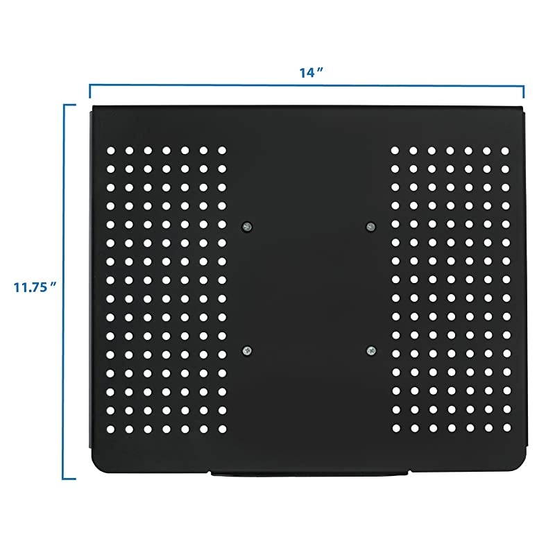 Laptop Desk Stand Mount | Articulating Vented Laptop Tray Mount | Fully Adjustable Laptop Arm Mount | Single Laptop Desk Extension with C-Clamp | Heavy-Duty Laptop Desk Stand (MI-4352LT)