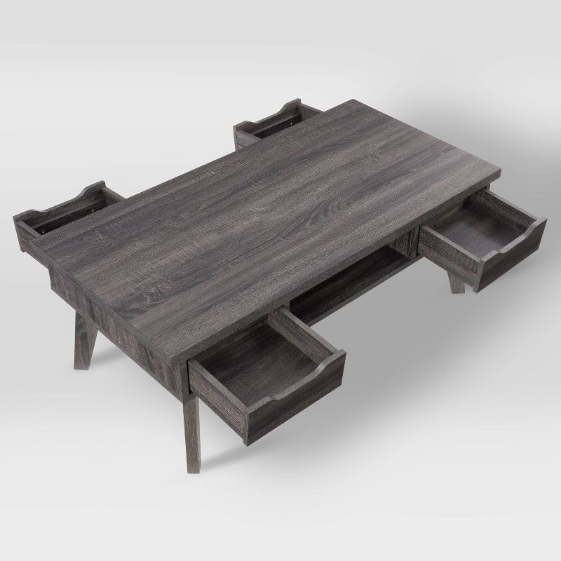 Hollywood Coffee Table Dark Gray - CorLiving