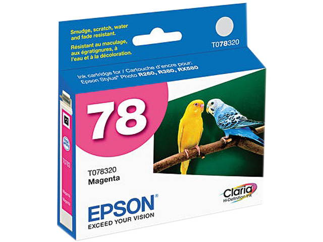 EPSON Claria 78 T078320S Ink Cartridges, 515 Pages - Magenta
