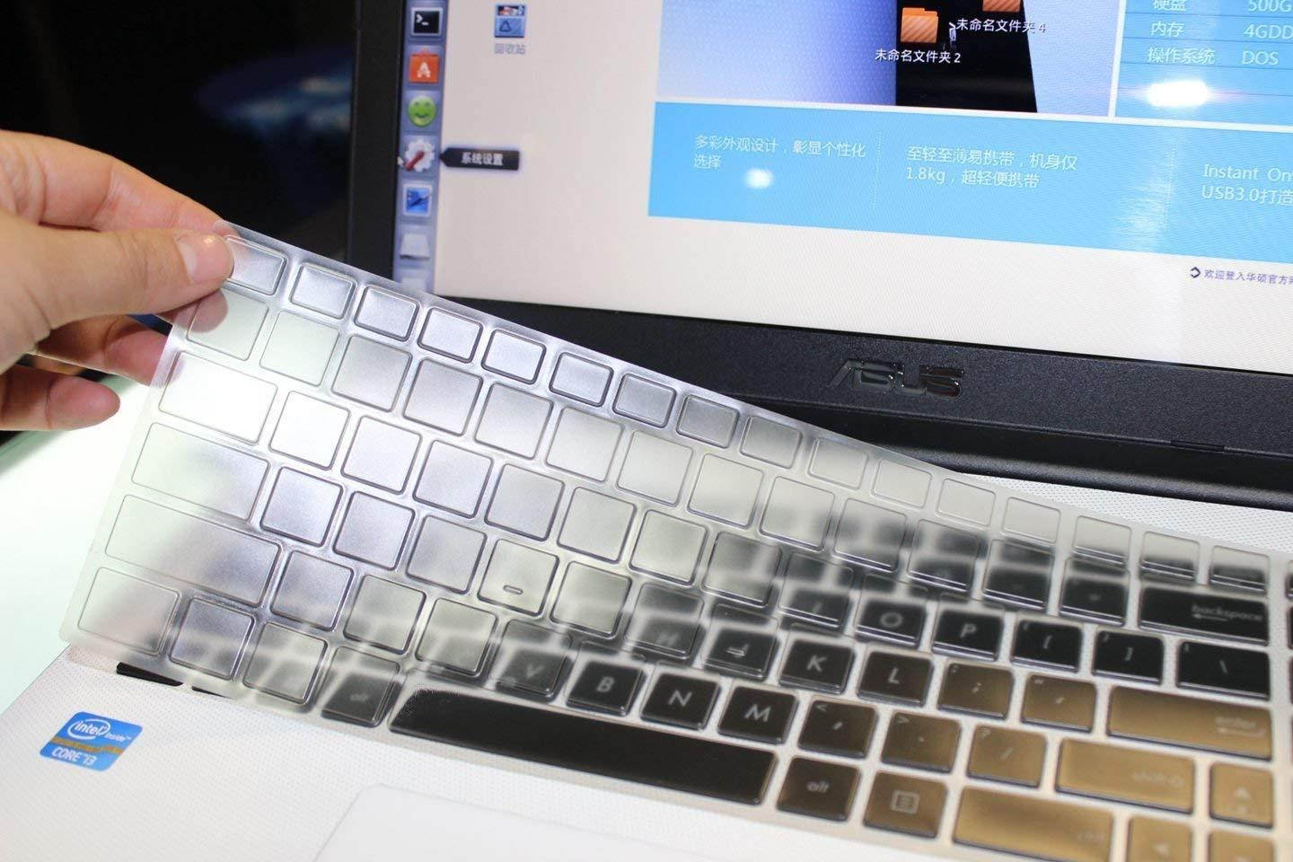 Clear TPU Keyboard Cover for ASUS ROG GL502VM GL551JW GL552VW GL702VM GL702VT GL702VS UX501 UX501VW X550 X 550ZA X551 X 552 X555DA X555UB K501LX K501UX K501UW Q504UA Q534UX Q524UQ