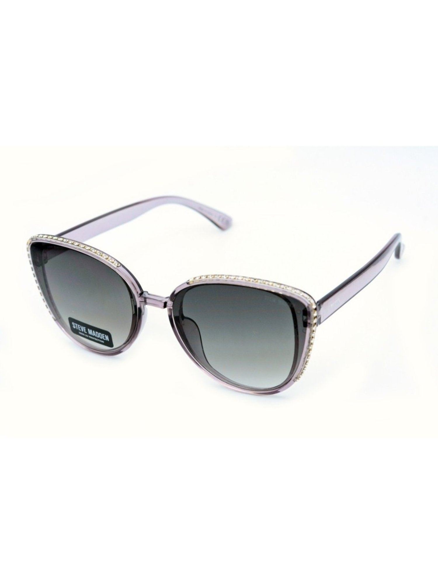 STEVE MADDEN Grey Round UV Protection Sunglasses for Women