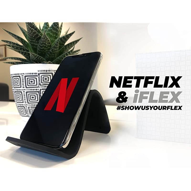 Mini Flexible Phone Holder for Travel Work and Home This Travel Cell Phone Stand is The Perfect iPhone Holder and Works with Any Smartphone NonSlip Grip Strong and Durable Cool Gray