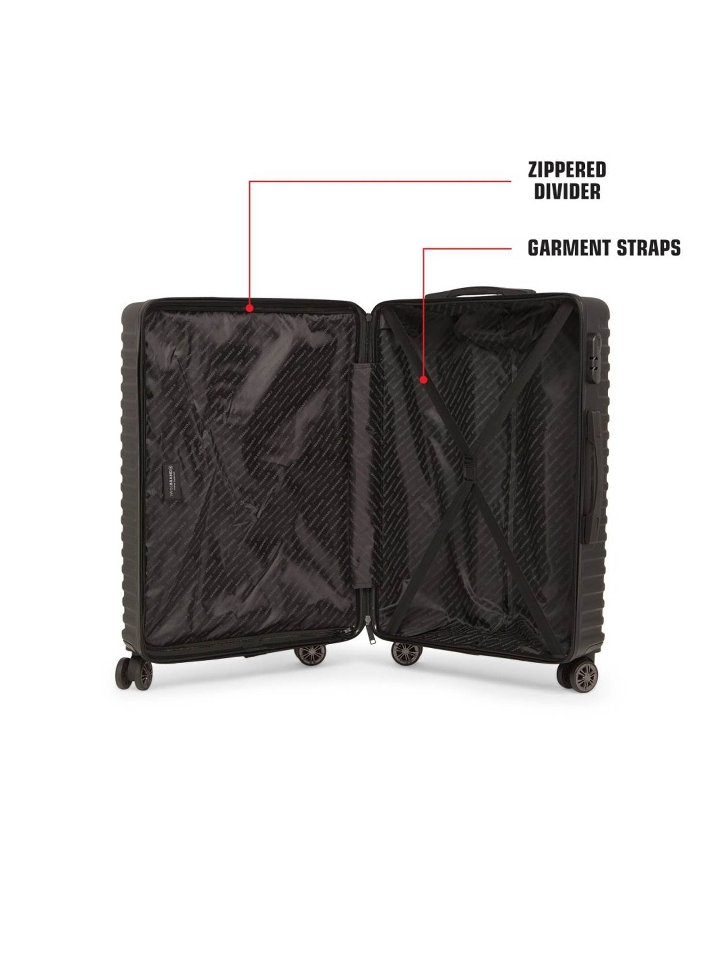 Swiss Brand Dublin Navy Medium Hard Trolley Bag - 24 cm