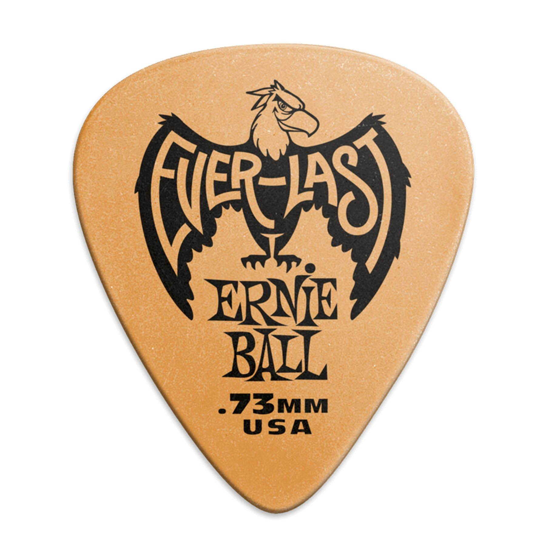 Ernie Ball Everlast Guitar Picks, 12 Pack, 73mm