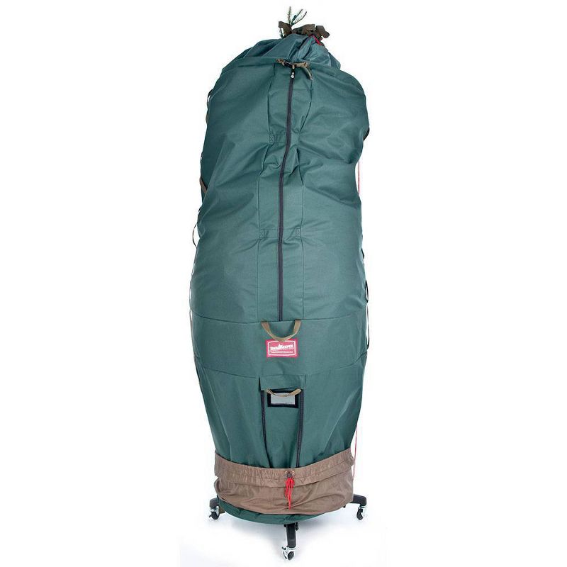 TreeKeeper Large Girth Upright Tree Storage Bag with Rolling Tree Stand