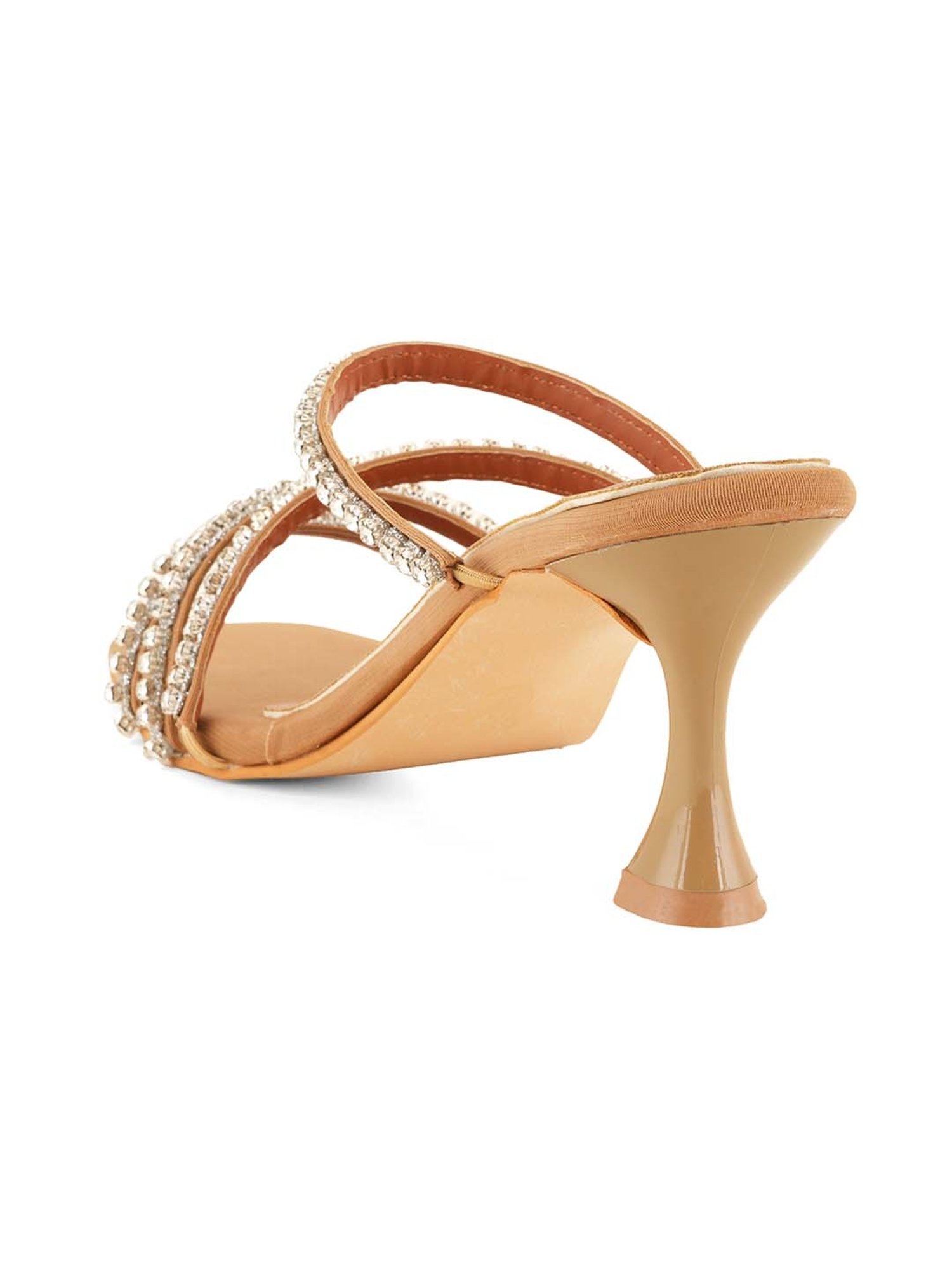 Scentra Women's Beige Ethnic Sandals