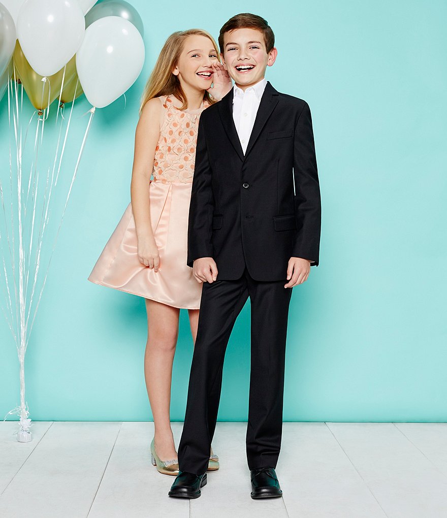 Class Club Gold Label Big Boys 8-20 Flat-Front Dress Pants