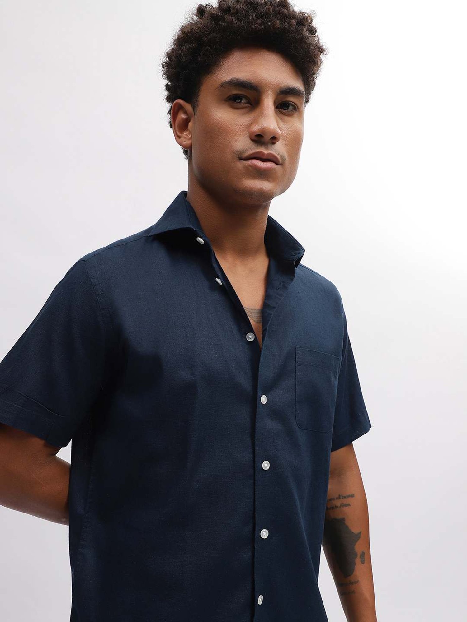 Bruun & Stengade Navy Regular Fit Shirt