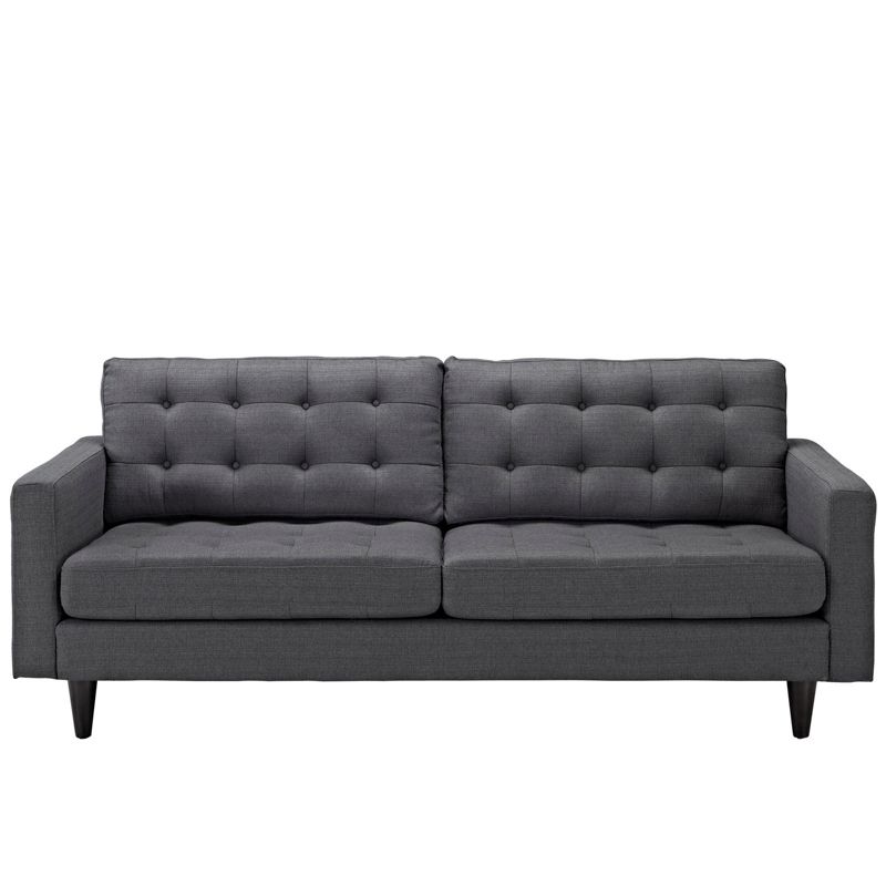 Empress Upholstered Sofa Gray - Modway