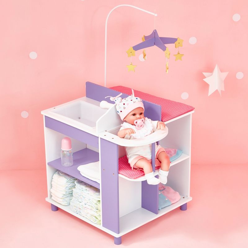 Olivia's Little World - Little Princess 18" Doll Furniture - Baby Changing Station with Storage