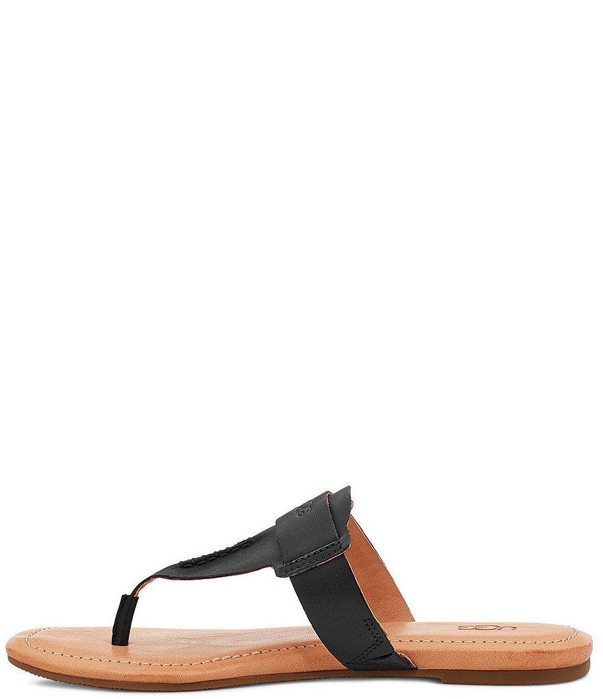 UGG&reg; Gaila Leather Thong Sandals