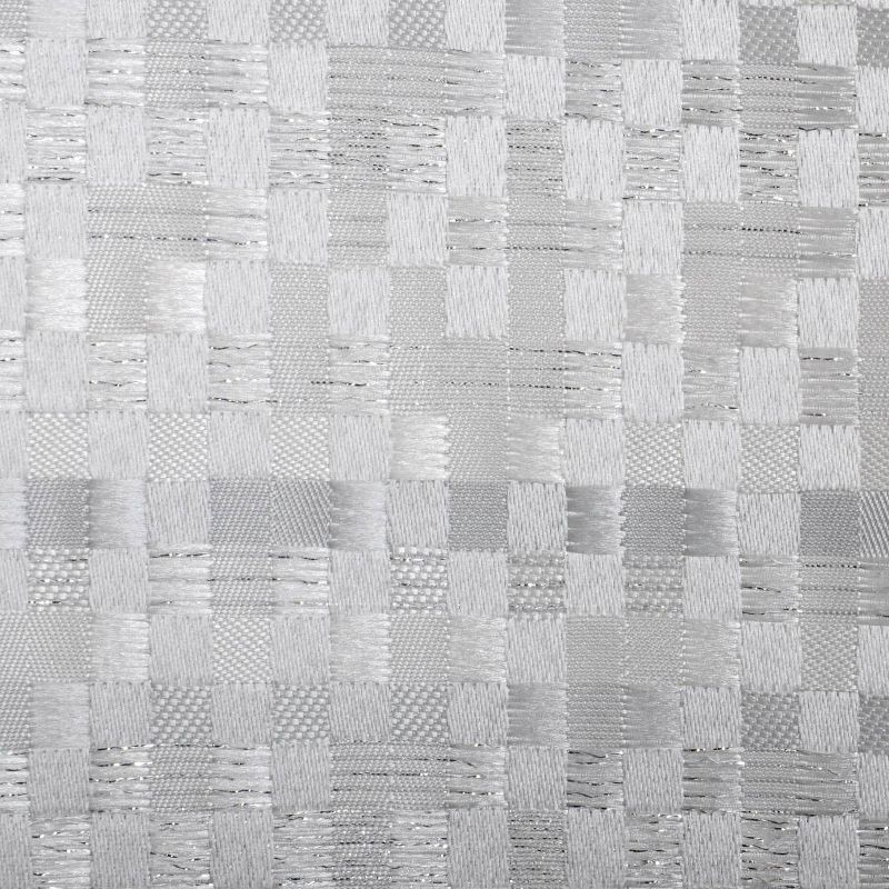 Avenue Road Shower Curtain White/Silver - Moda at Home