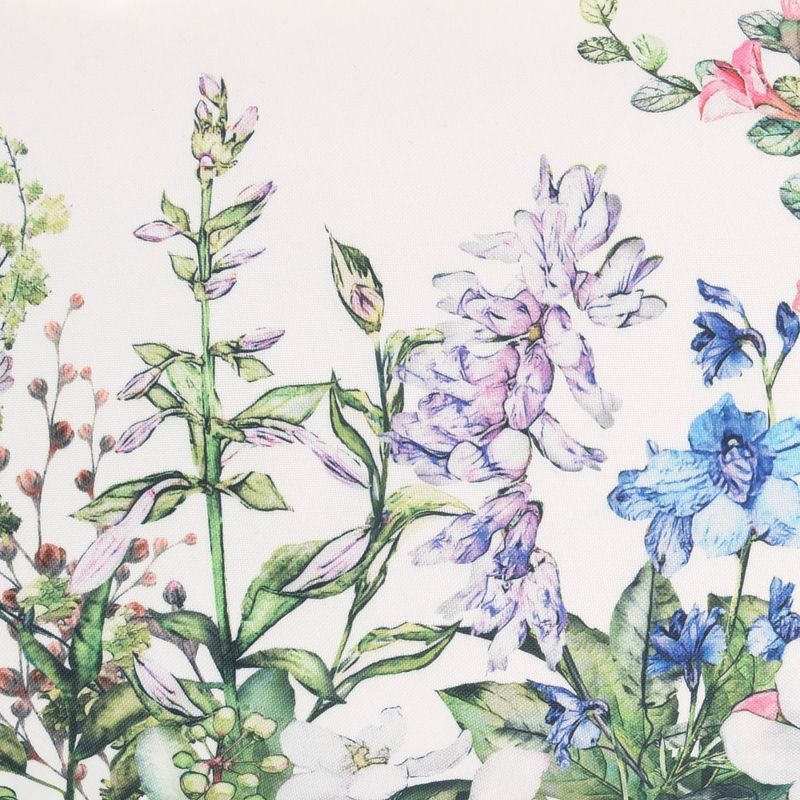 14"x24" Oversize Reversible Indoor/Outdoor Garden and Butterflies Lumbar Throw Pillow - Mina Victory