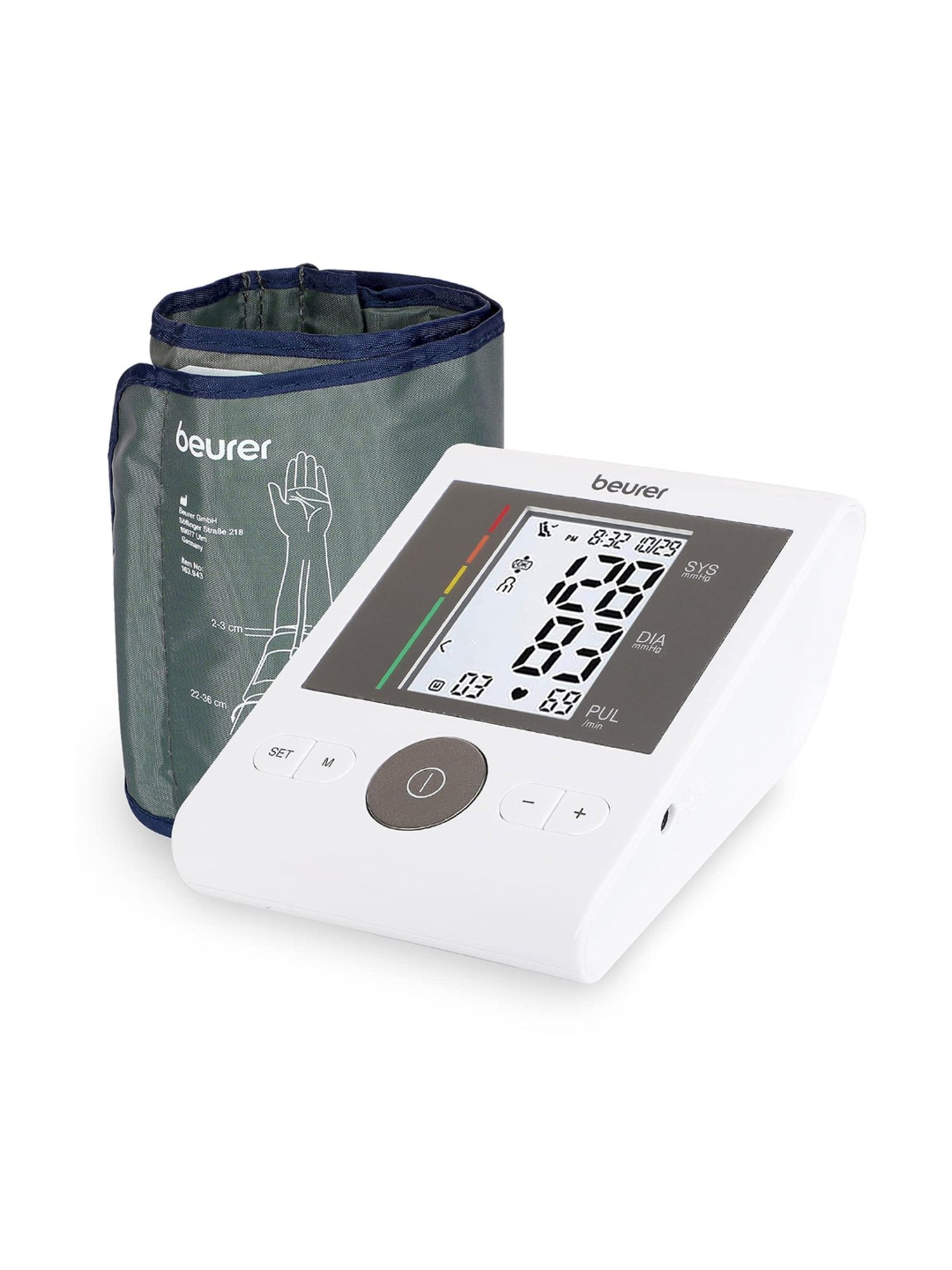 Beurer BM28 Blood Pressure Monitor + FT09 Thermometer & PO30 Pulse Oximeter Combo (White)