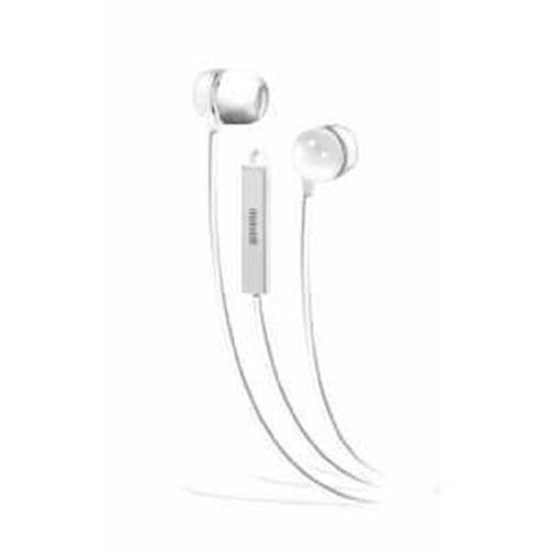 Maxell 190303 - Iemicwht Stereo In-Ear Earbuds With Microphone & Remote (White)