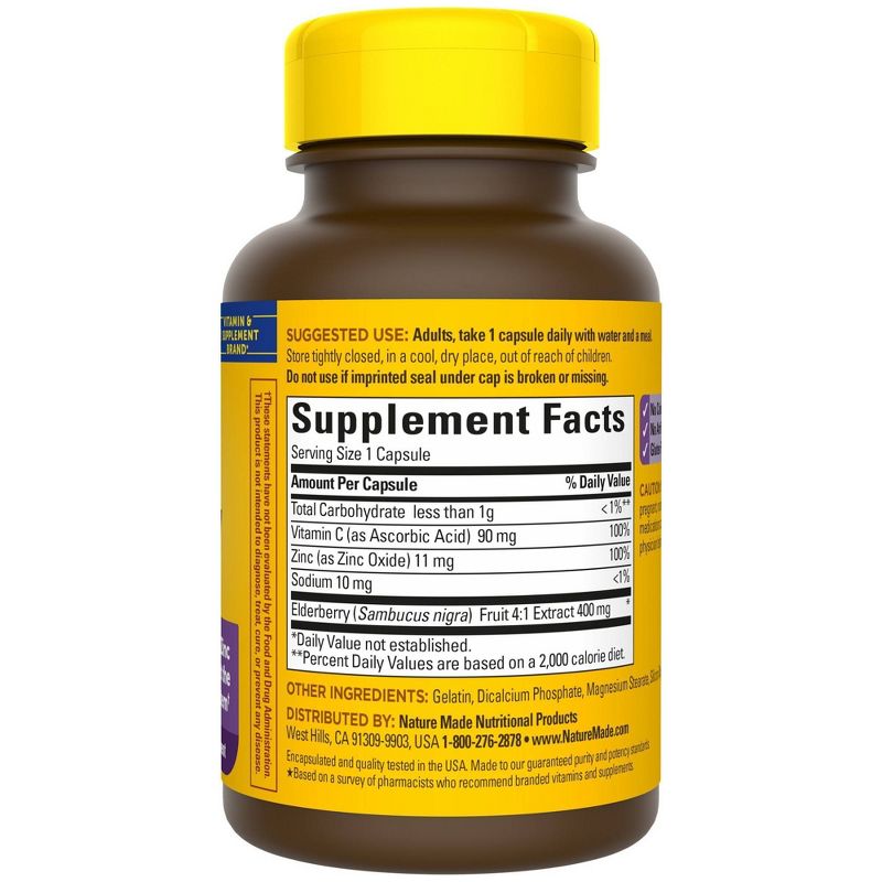 Nature Made Elderberry Capsules - 60ct