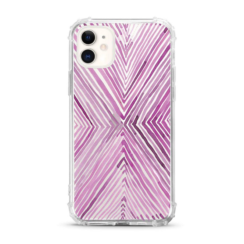 OTM Essentials Apple iPhone 11/XR Tough Edge Clear Phone Case - X Purple