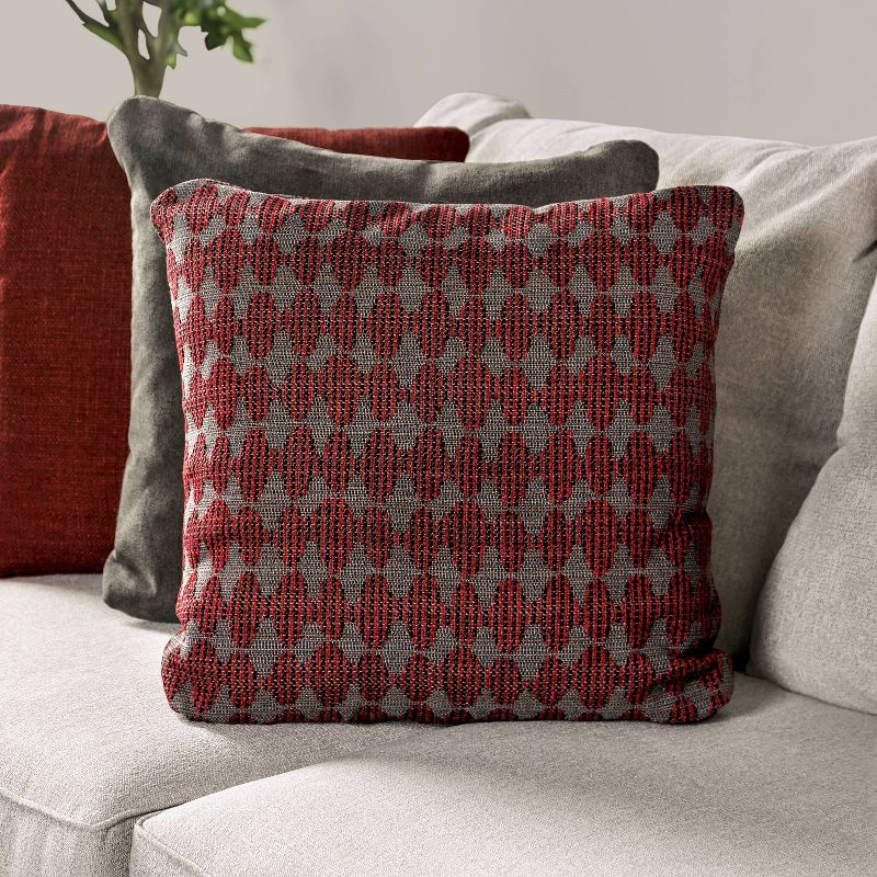 Weisham Upholstered Sectional Ivory/Red/Charcoal - HOMES: Inside + Out