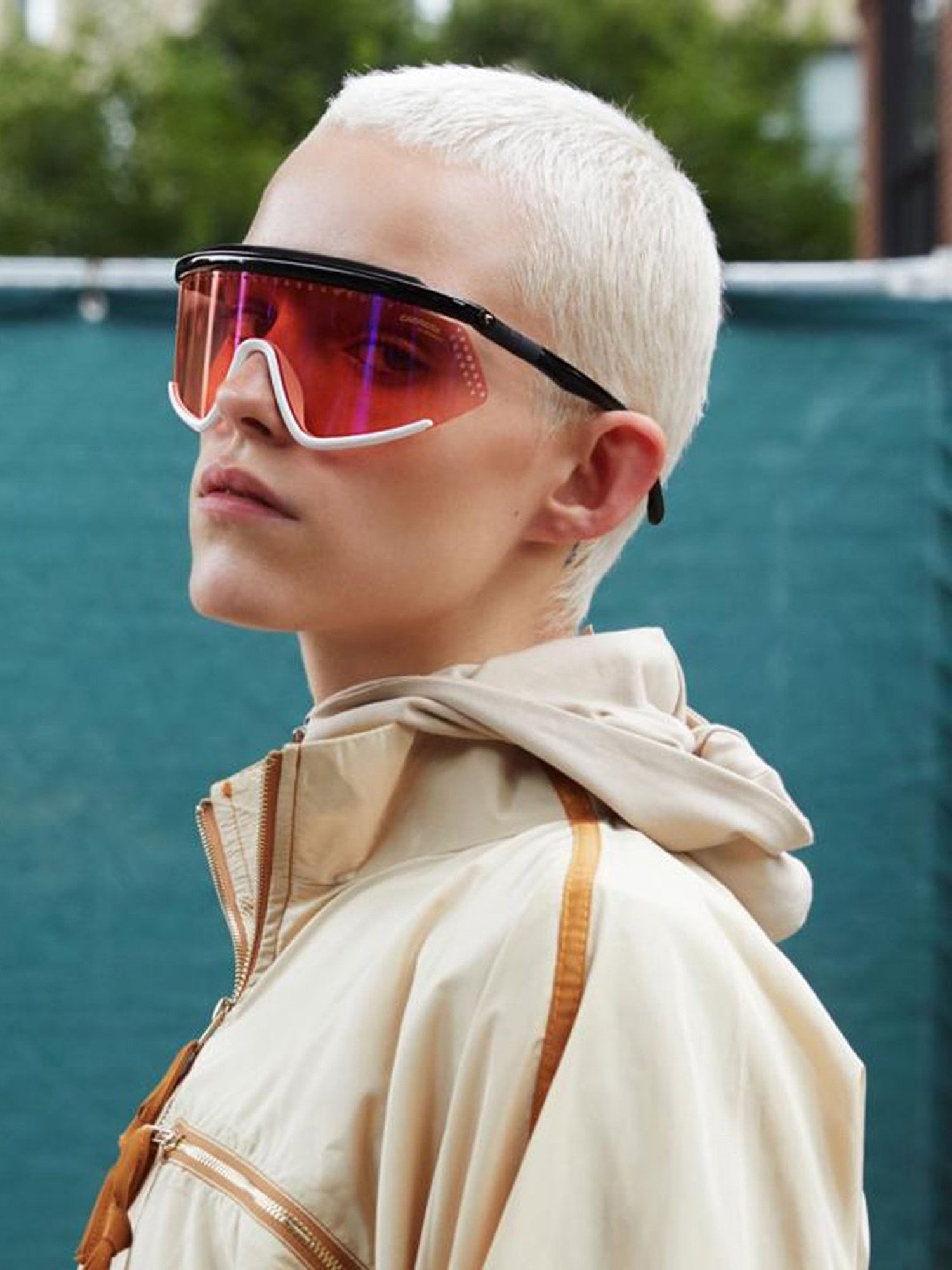 Carrera Yellow Fashion Faceshield Unisex Sunglasses