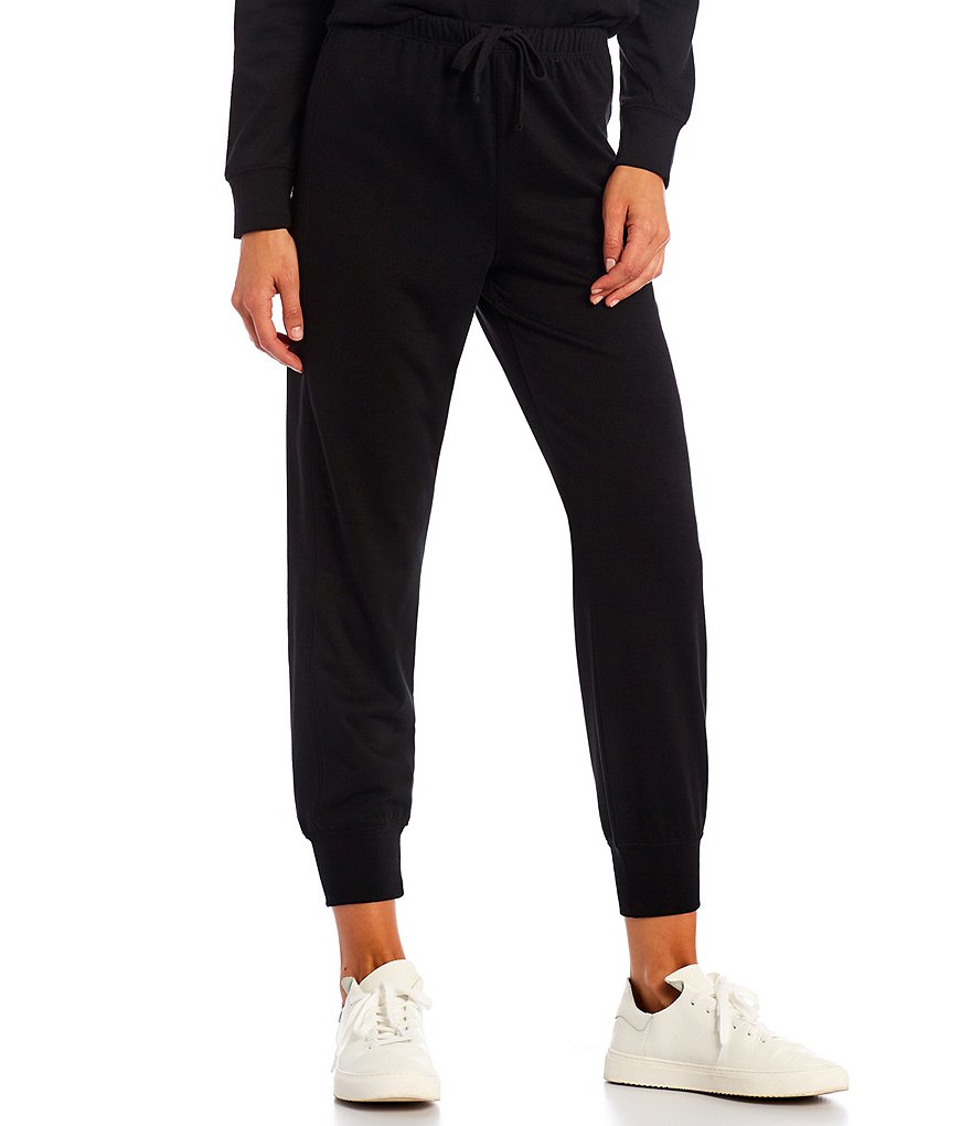 Splendid Drawstring Front Ankle Length Banded Hem Joggers