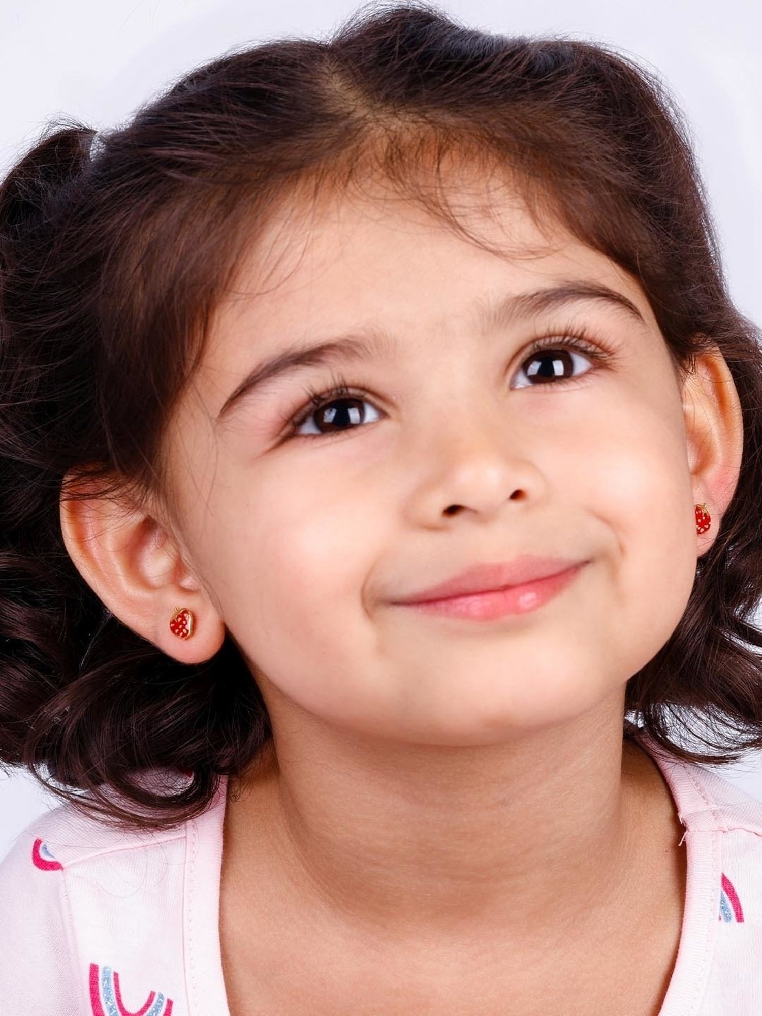 GIVA 92.5 Sterling Silver Cute Strawberry Earrings for Kids