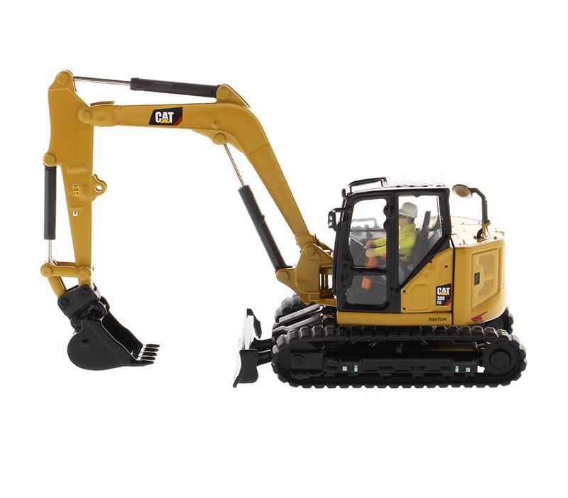CAT Caterpillar 309 CR Next Gen. Mini Hydraulic Excavator w/Work Tools & Operator "High Line" 1/50 Model Diecast Masters