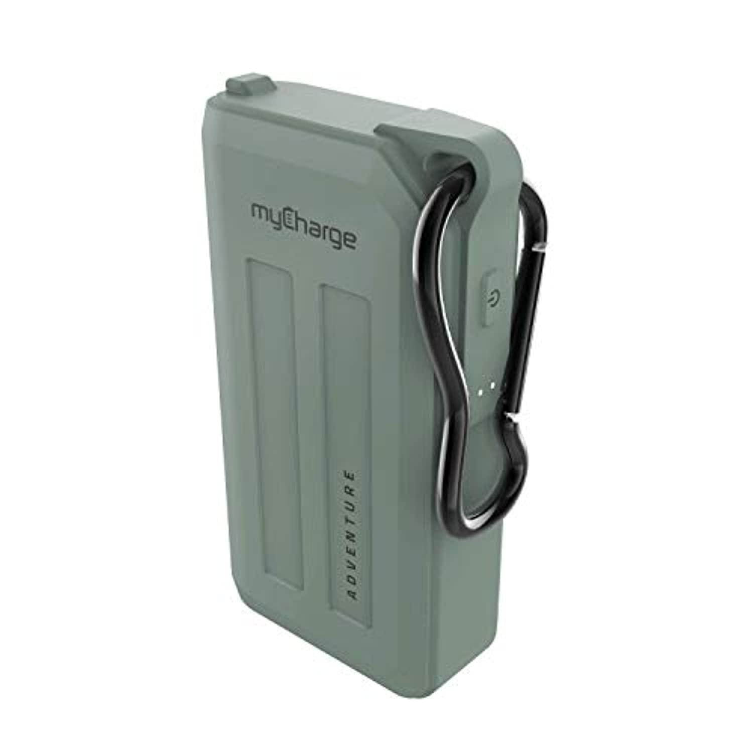 myCharge Adventure H2O Waterproof Powerbank 6700 mAh Green Batteries and Portable Power