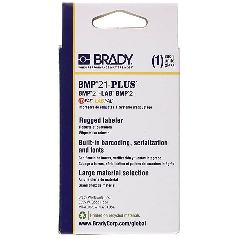 M21-250-595-WT Cartridge, B595 Vinyl Indoor/Outdoor Material, 0.25" W x 21' L, Black on White (?hr P?ck)