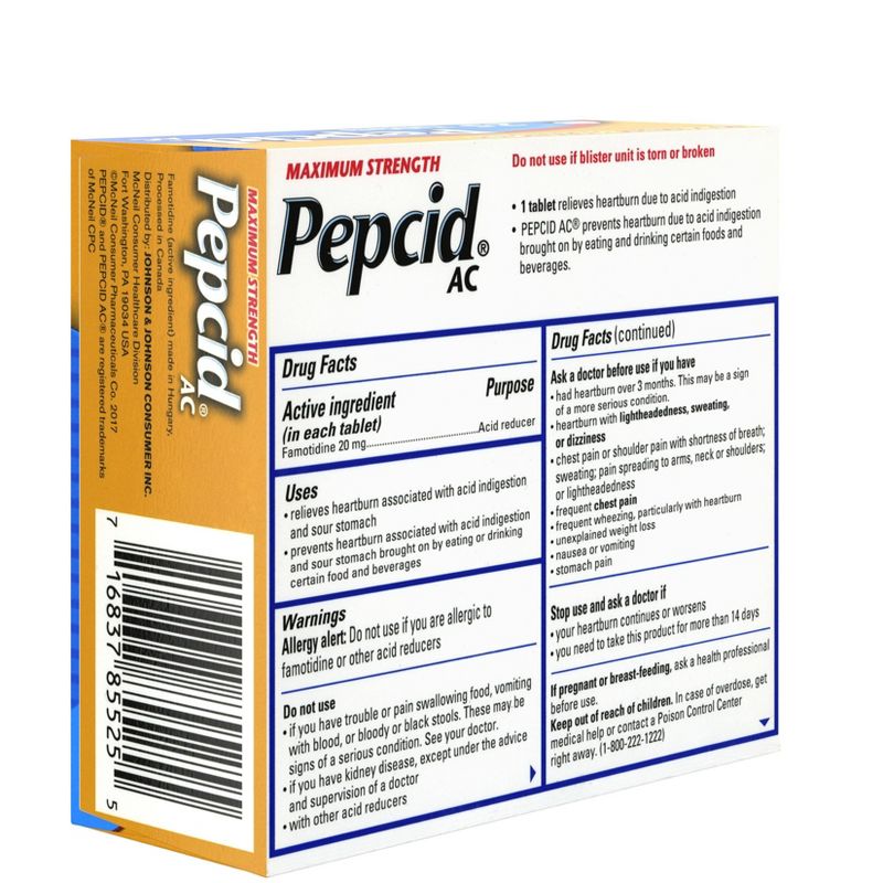 Pepcid AC Maximum Strength Heartburn Prevention & Relief Tablets - 25 ct.