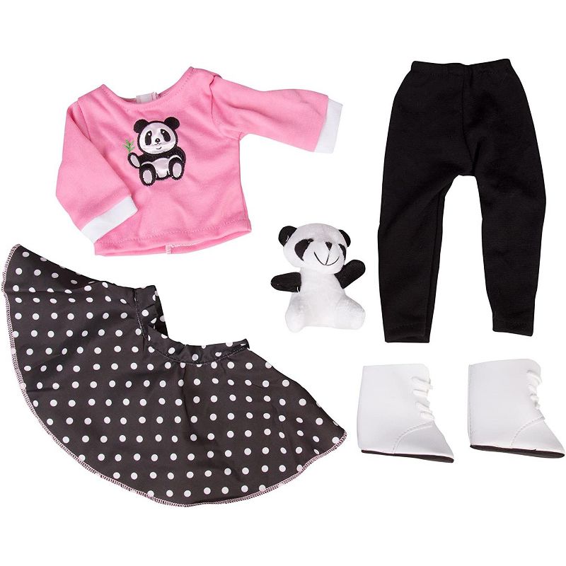 Dress Along Dolly Panda Poodle Skirt for American Girl Doll