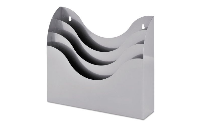 Steelmaster Three-Tier Organizer 11 1/2 x 3 1/2 x 12 7/8 Silver 27130050
