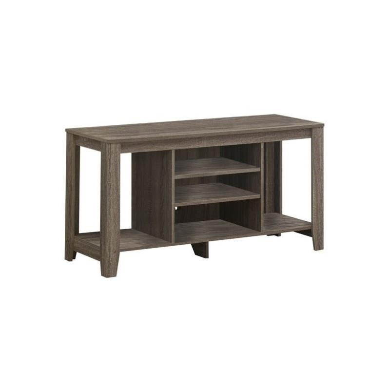 MONARCH I 3528 DARK TAUPE RECLAIMED-LOOK 48"L TV CONSOLE