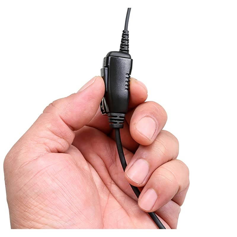 Arrowmax AEH3000M9 Walkie Talkie Two Way Radio Black Headset Earpiece Mic for Motorola D93441 DP4400EX DGP8550EX