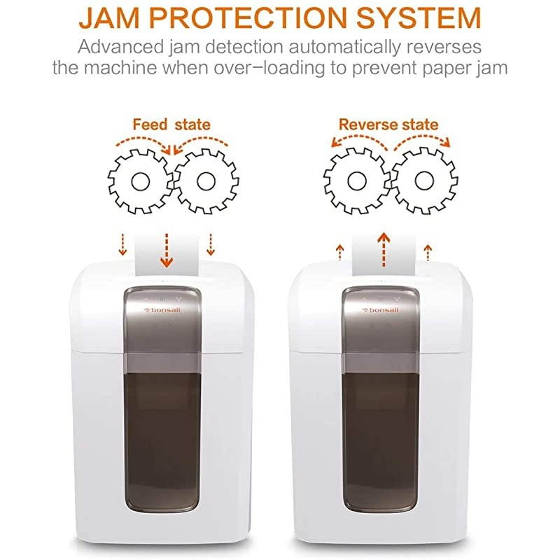 240-Minute Heavy-Duty Shredder, P-6 High-Security Micro-Cut Paper Shredder for Home & Office Use, Shreds CD/Credit Cards, 5-Sheet Shredding Capacity, White (5S30)