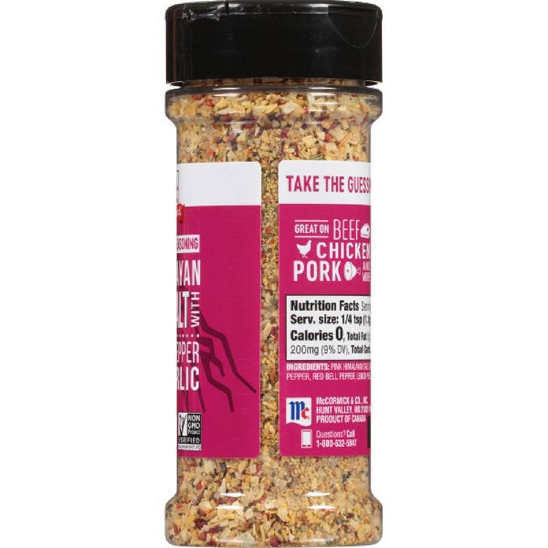 McCormick Pink Sea Salt, Black Pepper, Garlic All Purpose Seasoning - 6.5oz