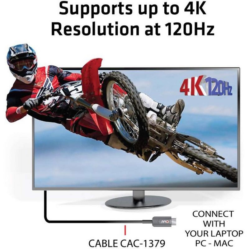 Club 3D HDMI AOC Cable 4K120Hz M/M 20m/65.6 ft - 65.62 ft HDMI A/V Cable for TV, Projector, Audio/Video Device