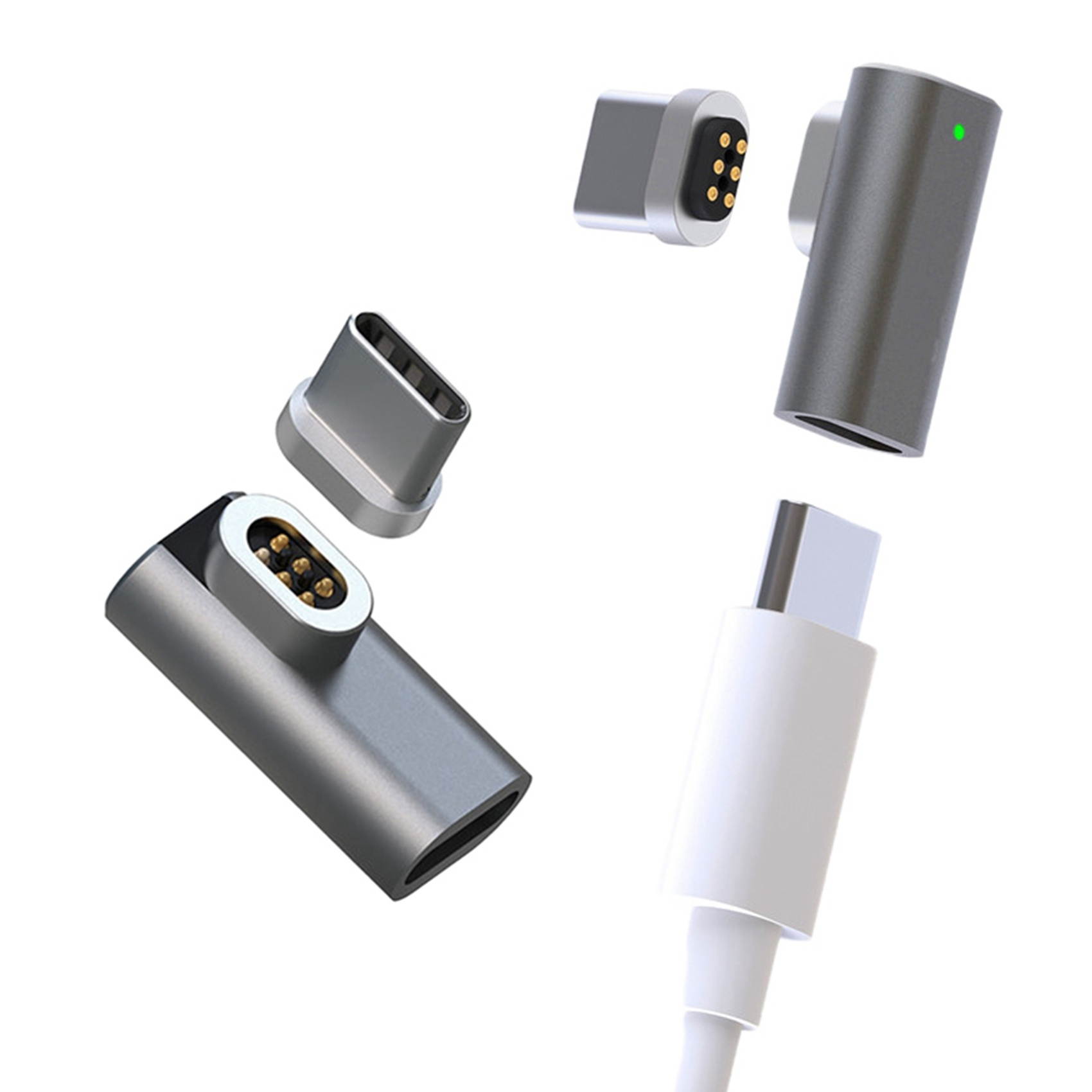 1 Pcs Side Plug Pd100W Fast Charge Computer Adapter & 1 Set VESA Mount Kit for 19 To 27 Inch LED LCD Monitor Screen