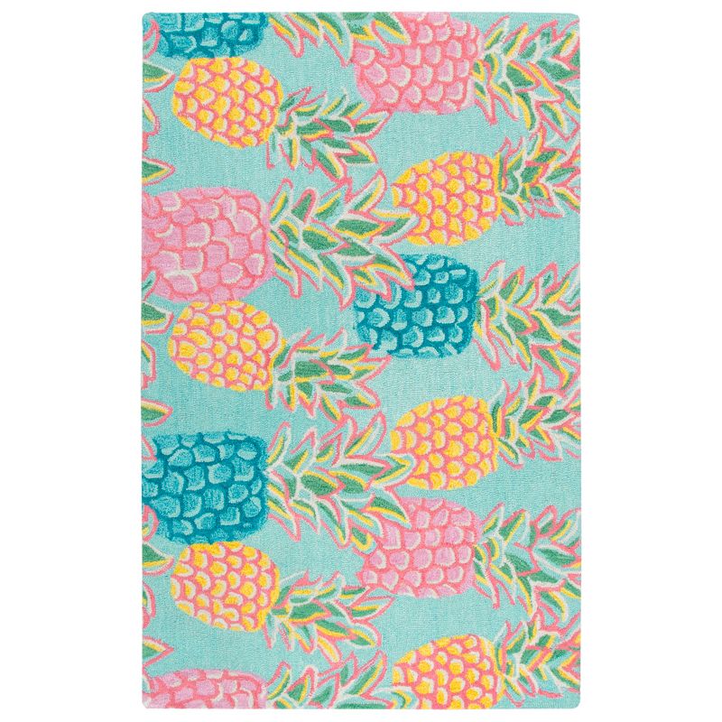 2'6"X4' Tufted Fruit Accent Rug Blue - Rizzy Home