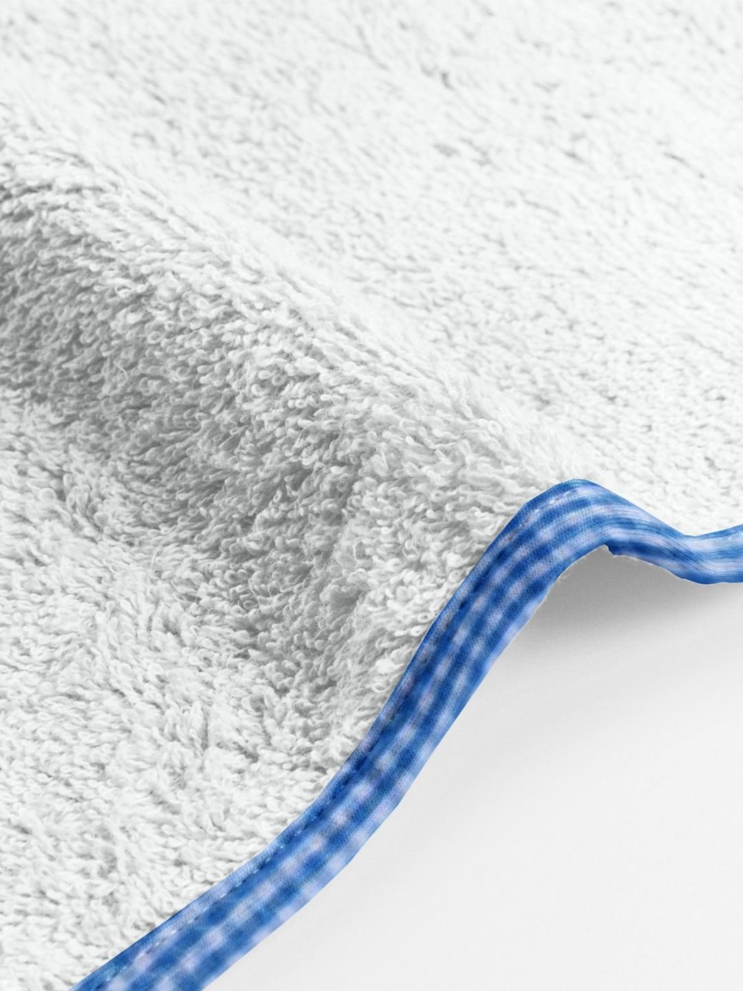 The Baby Atelier White & Blue Towel Set